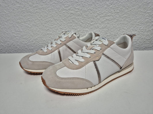 TAMARIS Sneaker, weiß-beige, Gr. 38