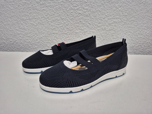 RIEKER Riemchenballerina, Halbschuh, Slip-on Sneaker, navy, Gr. 37