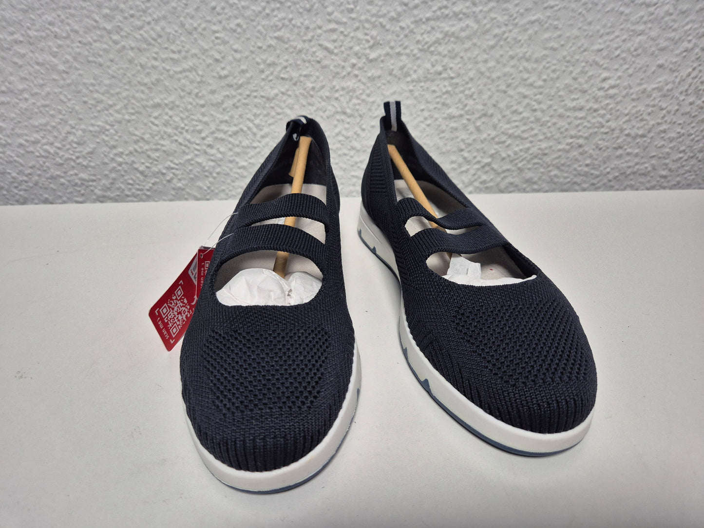RIEKER Riemchenballerina, Halbschuh, Slip-on Sneaker, navy, Gr. 37