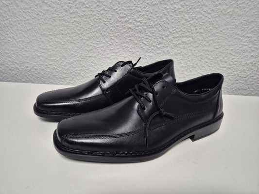 RIEKER Schnürschuh mit klassischer Ziernaht, schwarz, Gr. 46