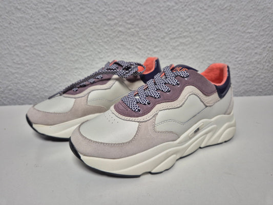 HUB Sneaker Rock L59 Terry weiß violett schwarz, Gr. 38