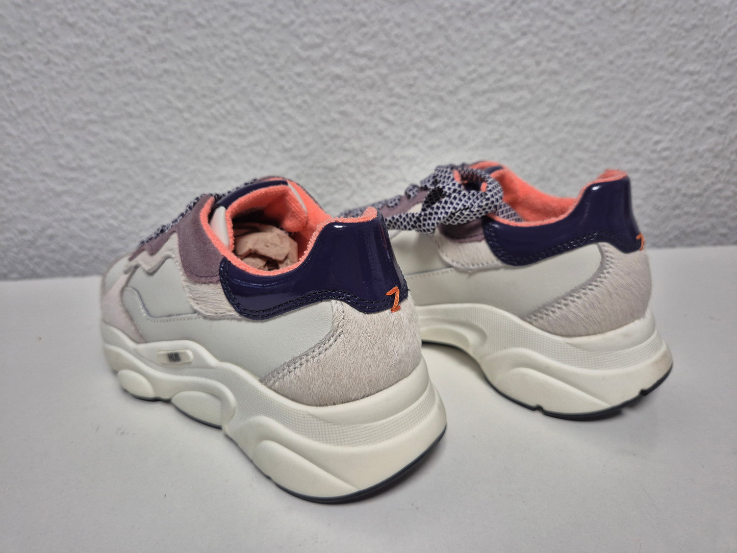 HUB Sneaker Rock L59 Terry weiß violett schwarz, Gr. 38