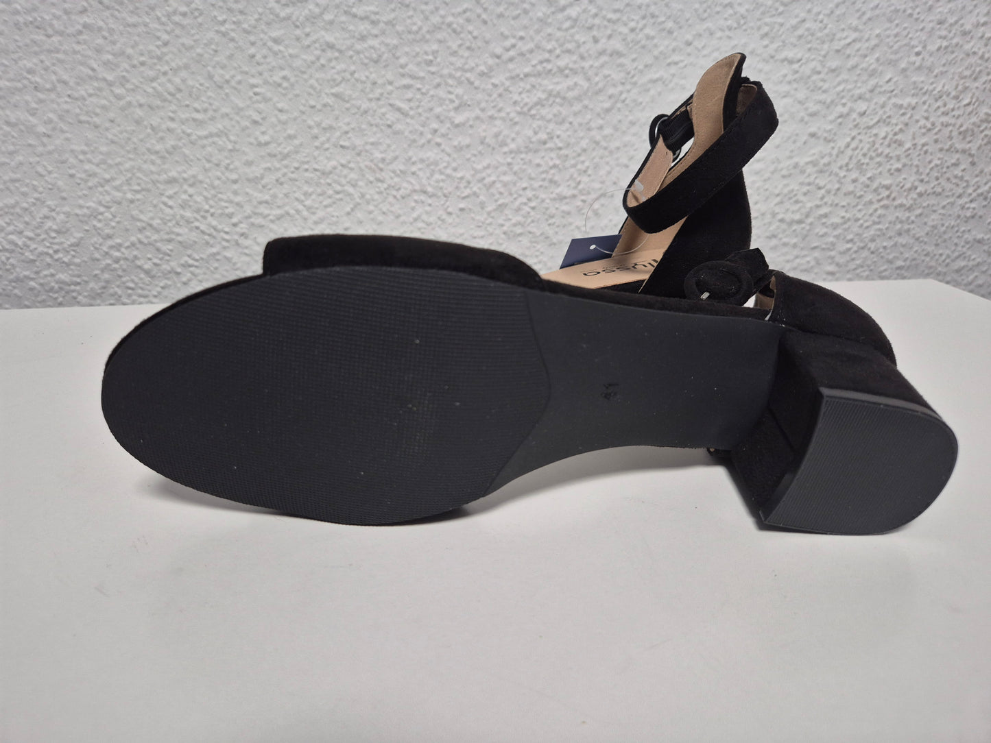 ALYSSA Riemchensandale, schwarz, Gr. 41