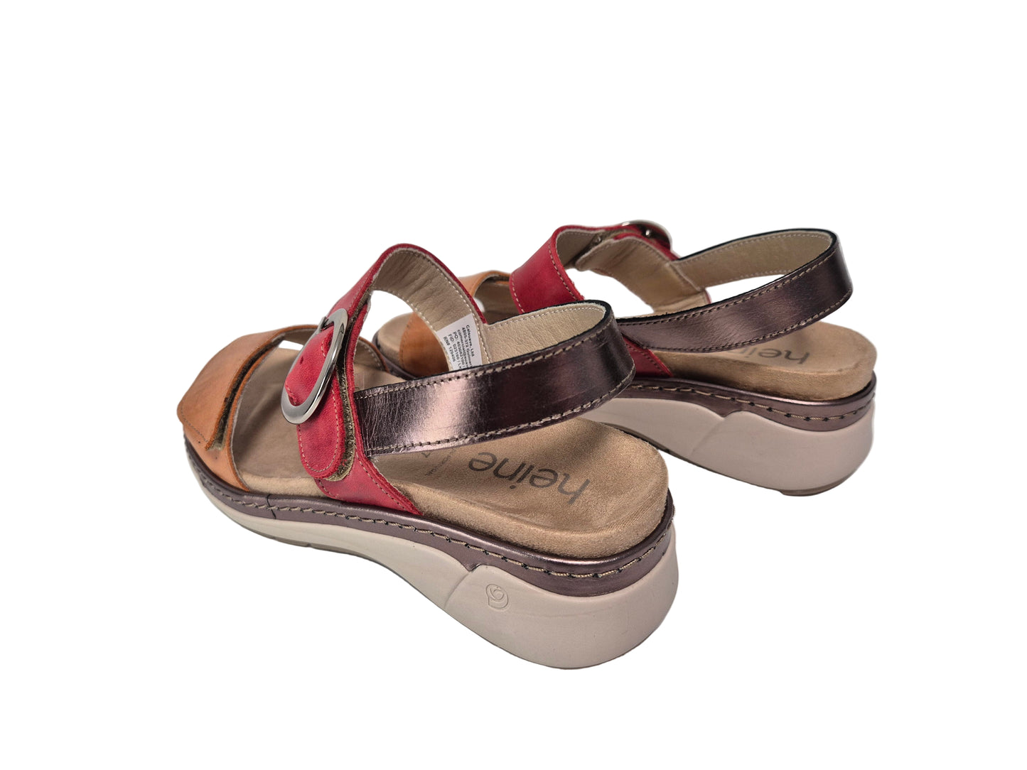 Heine Sandalen, rot-orange, Gr. 37