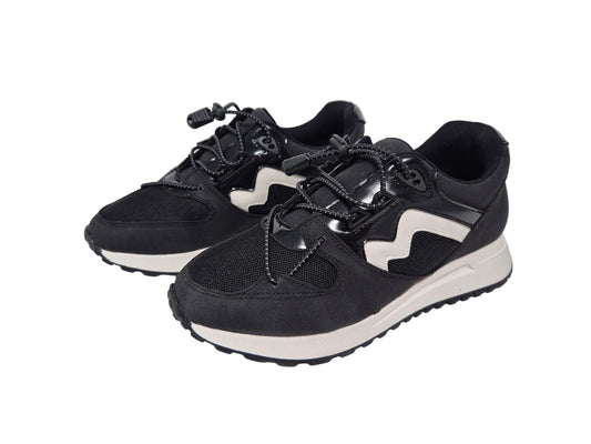 sheego Sneaker, schwarz-weiß, Gr. 37