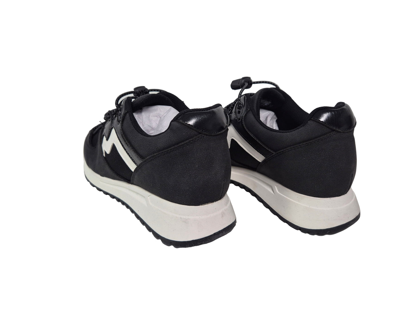 sheego Sneaker, schwarz-weiß, Gr. 37