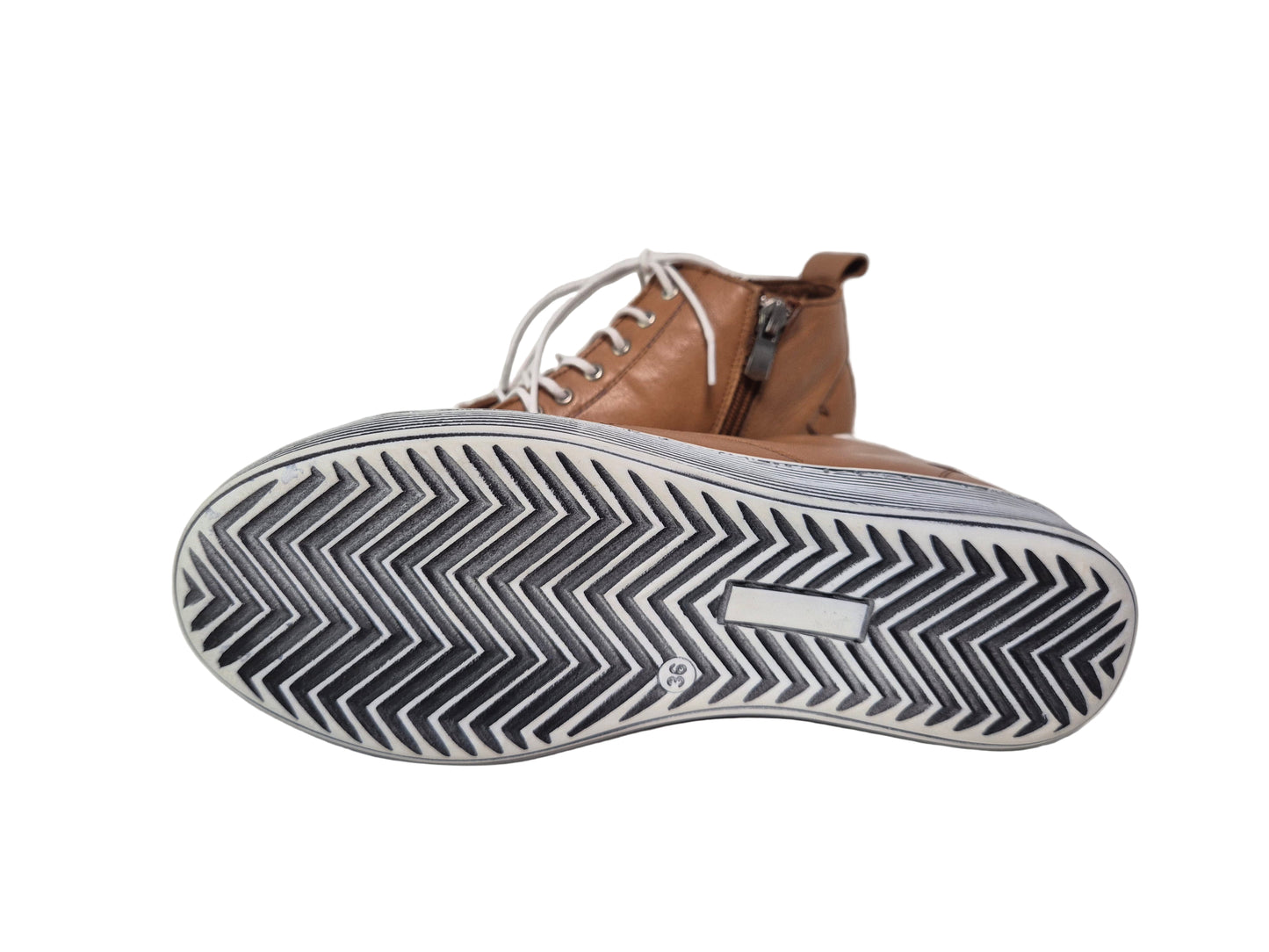 Heine Sneaker Nappaleder, camel, Gr. 36