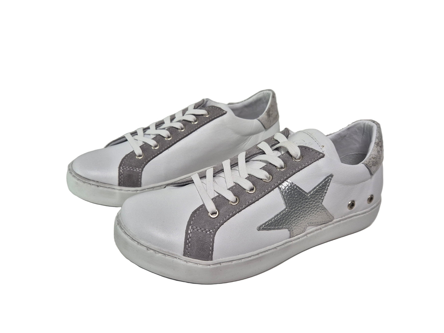 Andrea Conti, Sneaker Nappaleder, weiß, Gr. 37