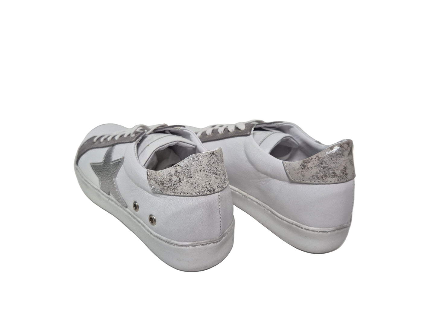 Andrea Conti, Sneaker Nappaleder, weiß, Gr. 37