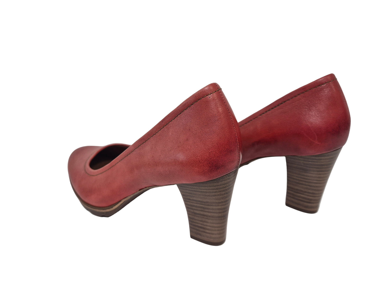 Tamaris Pumps mit Trichterabsatz, rot, Gr. 38