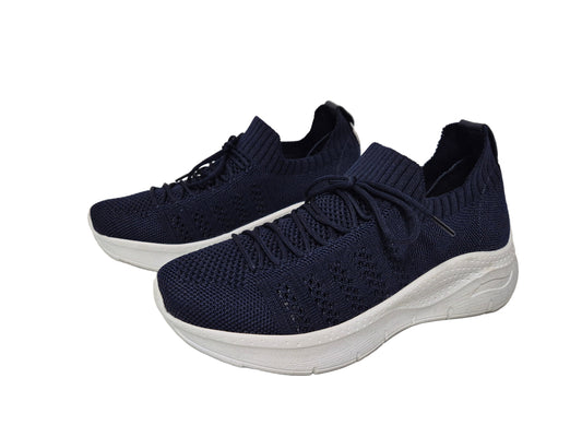 sheego Sneakers, Schnürschuhe, dunkelblau, Gr. 36