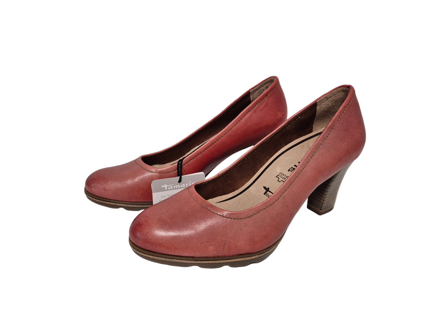 Tamaris Pumps mit Trichterabsatz, rot, Gr. 39