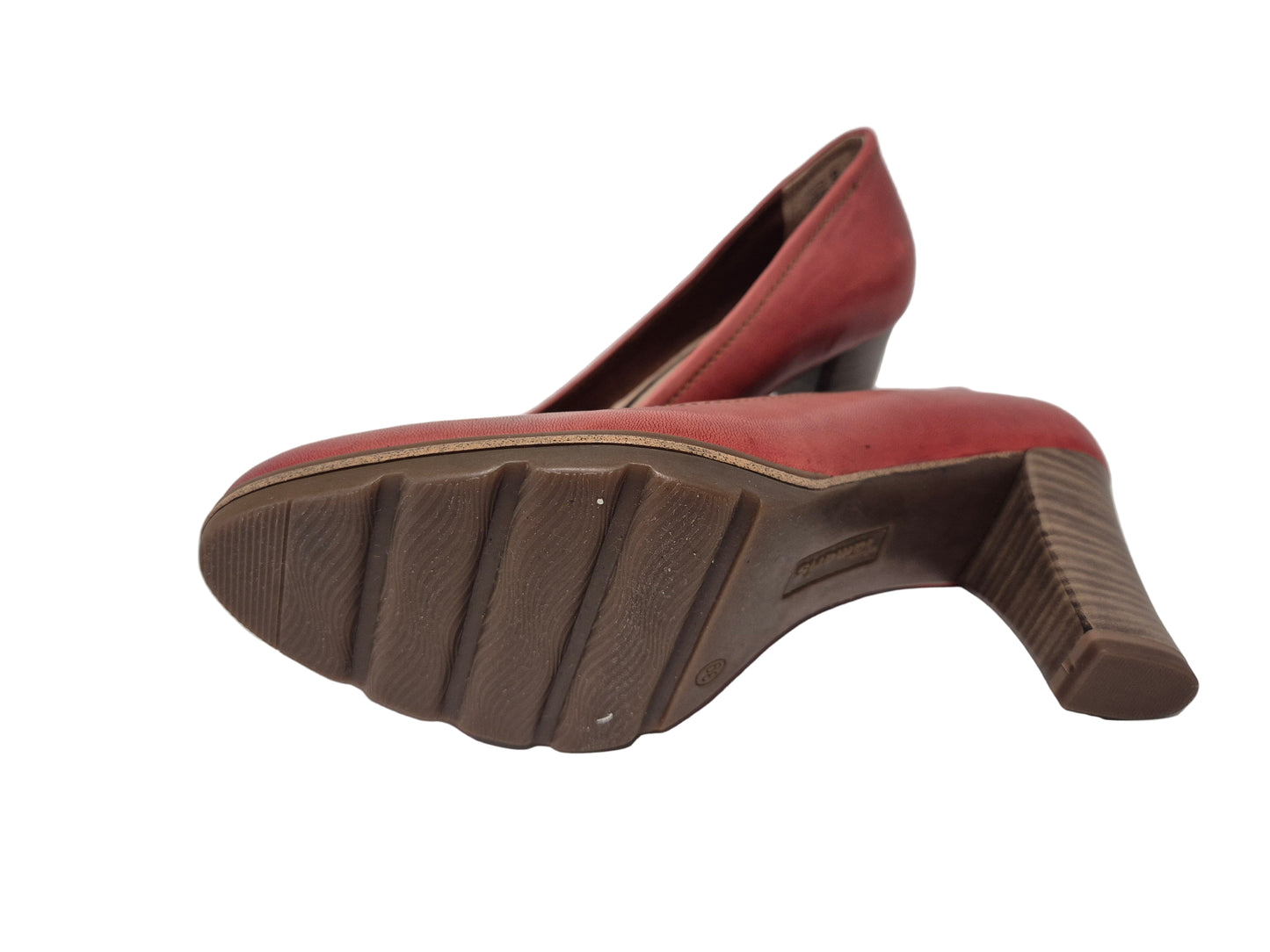 Tamaris Pumps mit Trichterabsatz, rot, Gr. 39
