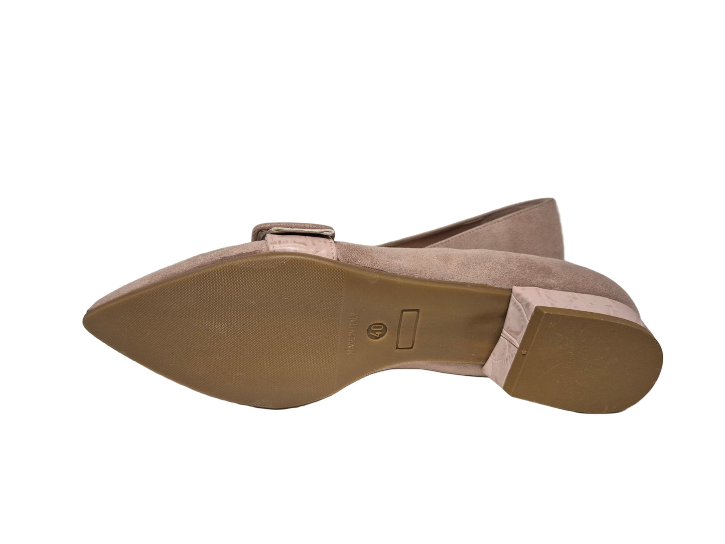 Heine Slipper Slip-On Blockabsatz, rosa, Gr. 40
