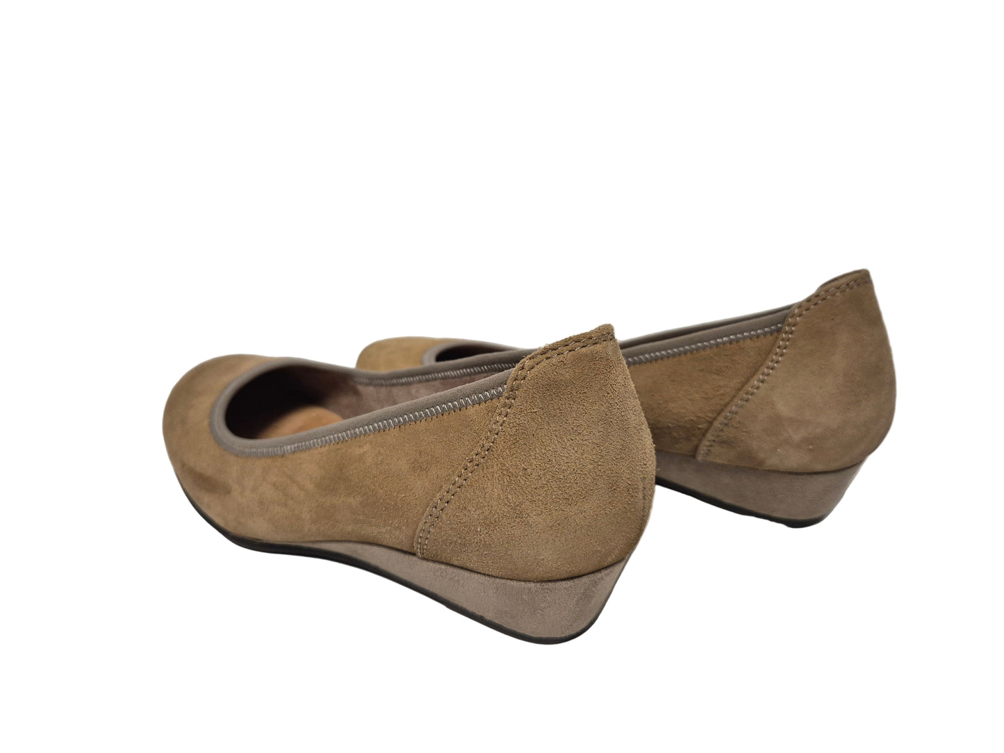 Jana Slipper Keilballerina, beige, Gr. 37,5