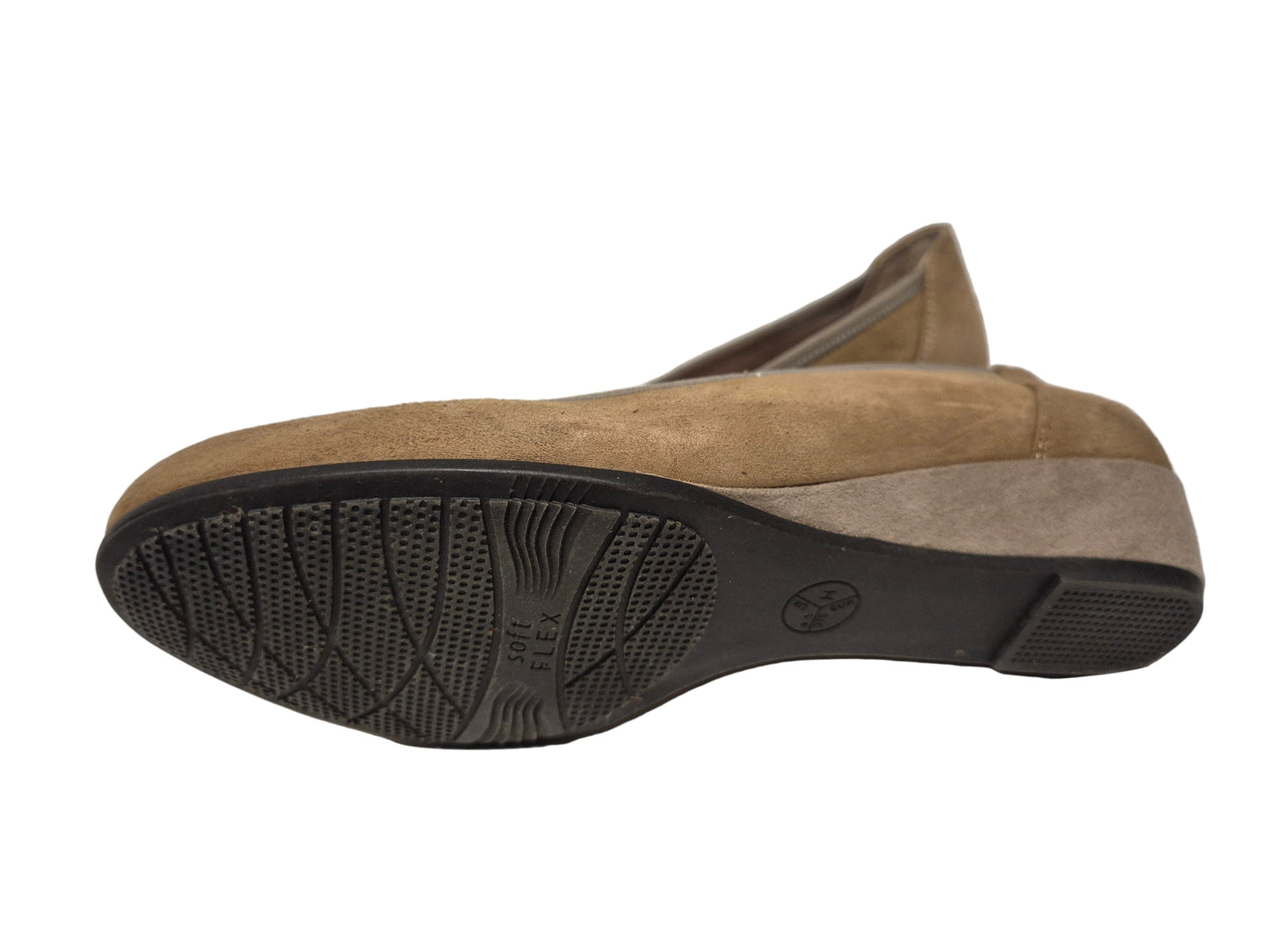 Jana Slipper Keilballerina, beige, Gr. 37,5