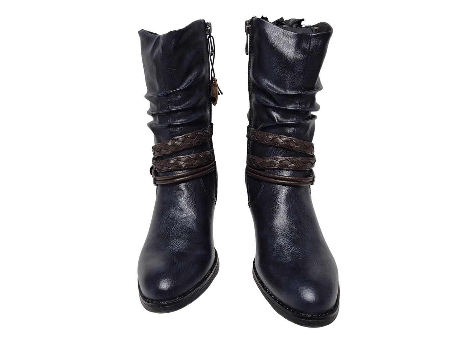 Marco Tozzi Cowboy Stiefelette, navy, Gr. 36