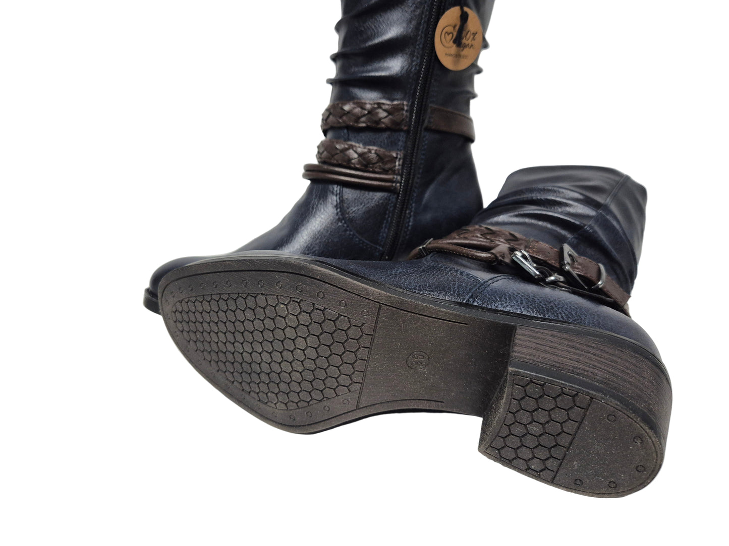 Marco Tozzi Cowboy Stiefelette, navy, Gr. 36