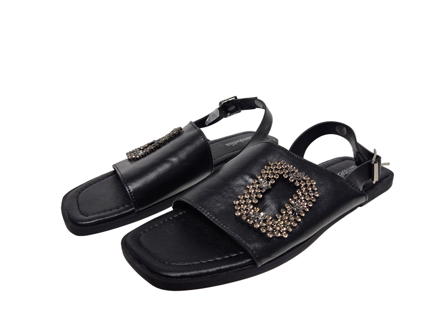 Ambellis Sandale, schwarz, Gr. 38