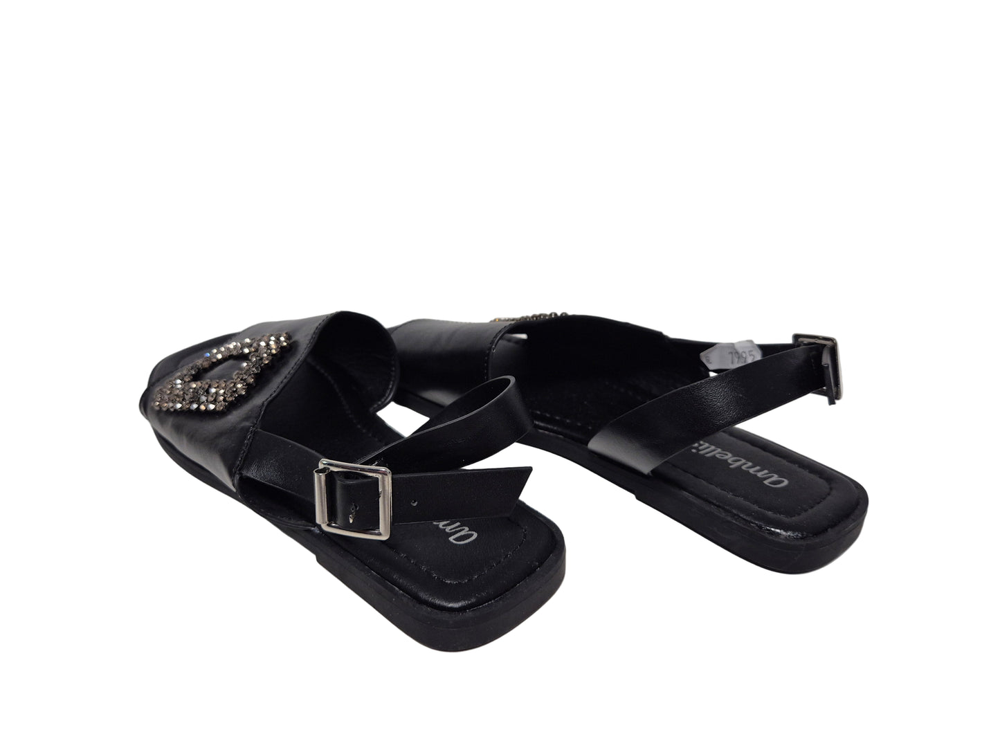 Ambellis Sandale, schwarz, Gr. 38