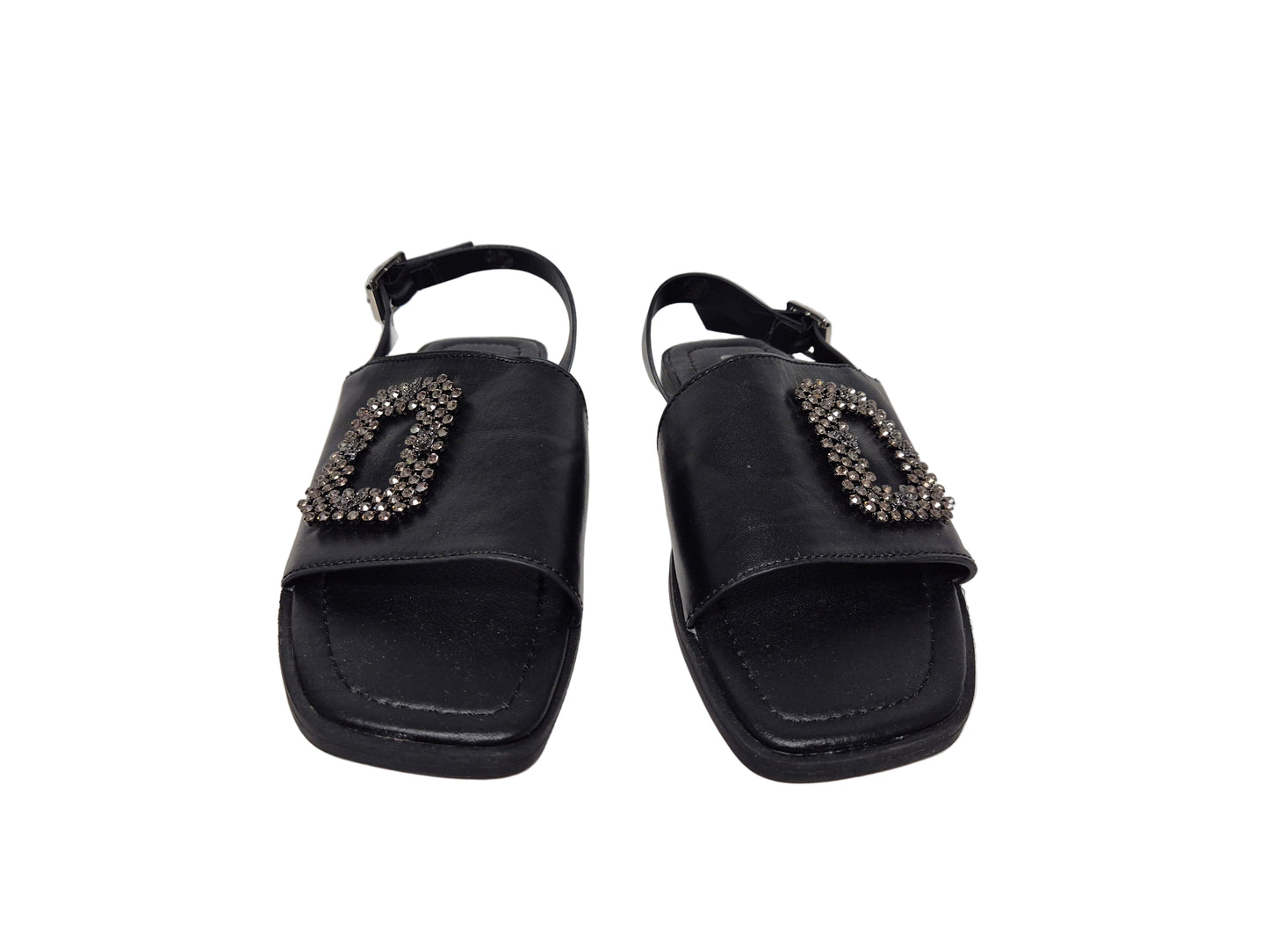 Ambellis Sandale, schwarz, Gr. 38