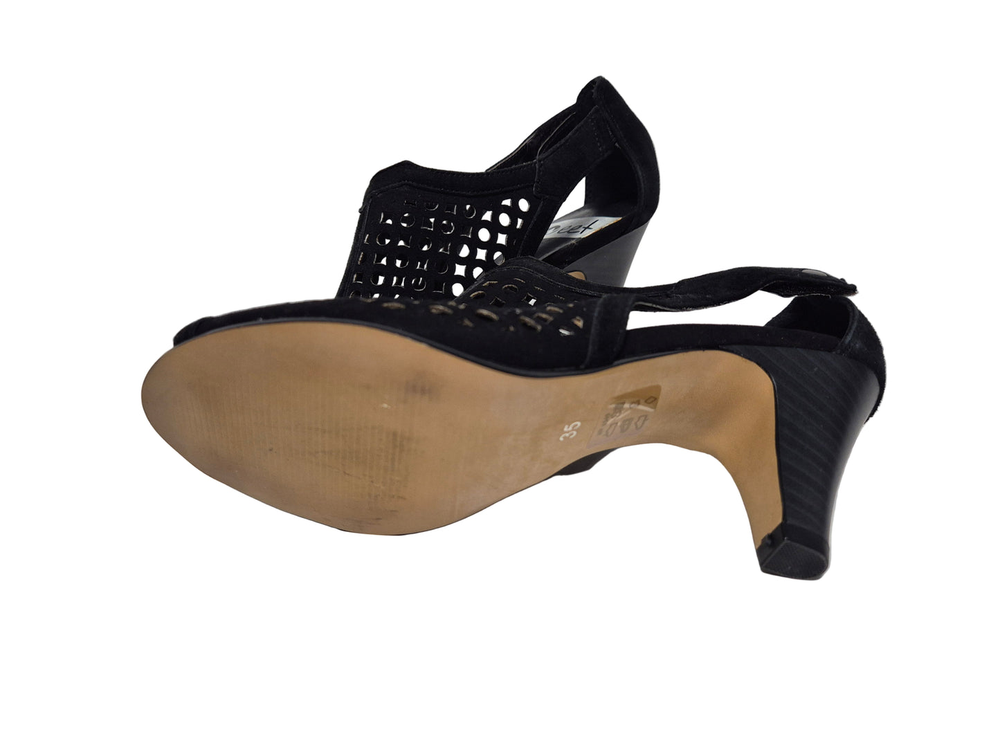 Sweet Absatzschuh Sandale, schwarz, Gr. 35