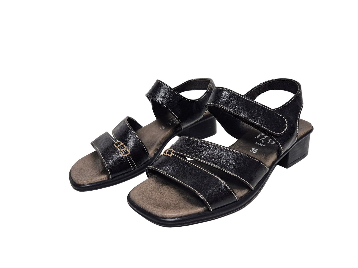 Doc Comfort Sandale, schwarz, Gr. 35