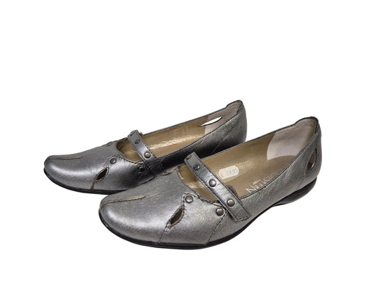 Madison Ballerina mit Schnalle, silber-grau, Gr. 38