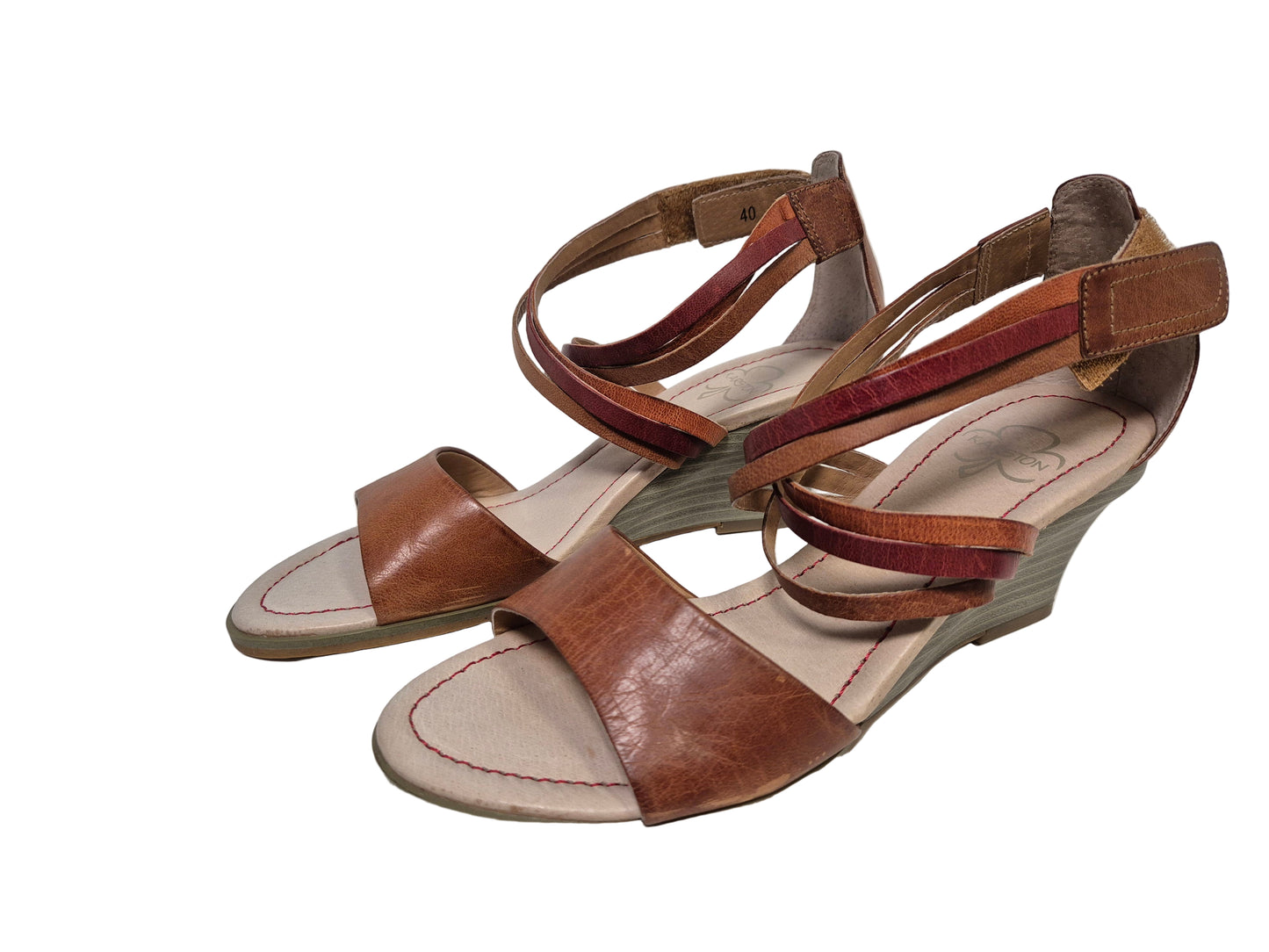 Karston Keilsandalette, braun, Gr. 40