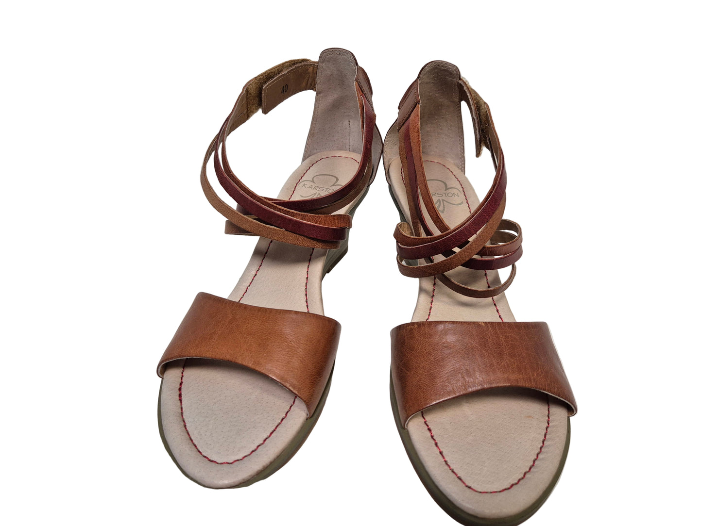 Karston Keilsandalette, braun, Gr. 40