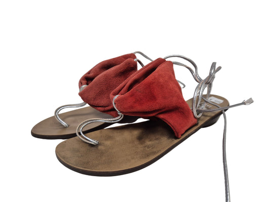 Libre Comme L'Air Sandale, rot-silber, Gr. 41