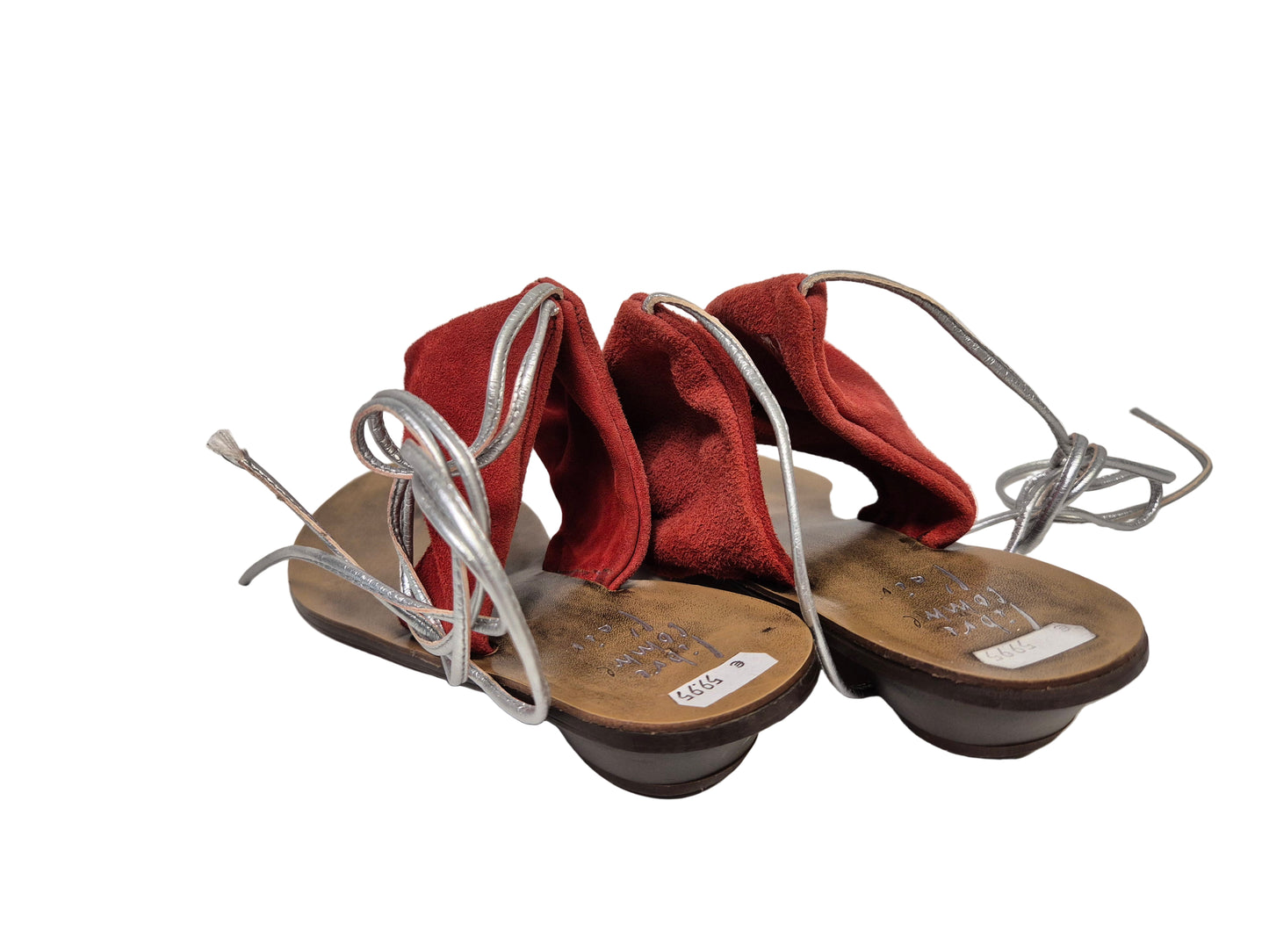 Libre Comme L'Air Sandale, rot-silber, Gr. 41