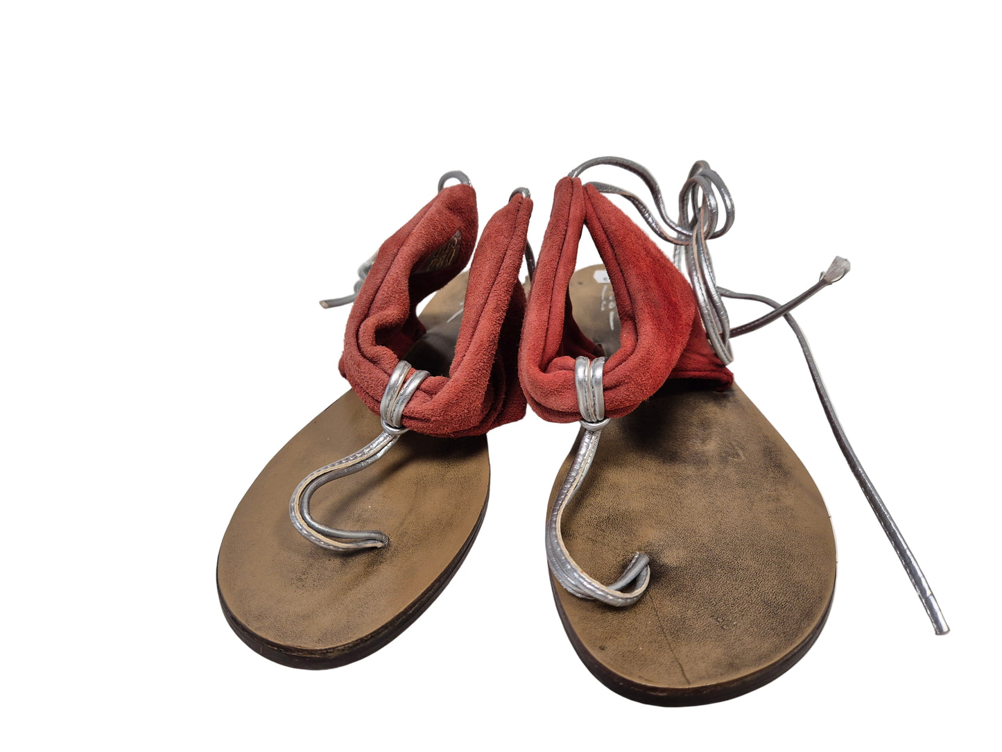 Libre Comme L'Air Sandale, rot-silber, Gr. 41