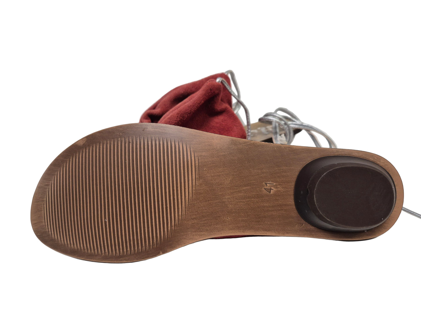 Libre Comme L'Air Sandale, rot-silber, Gr. 41