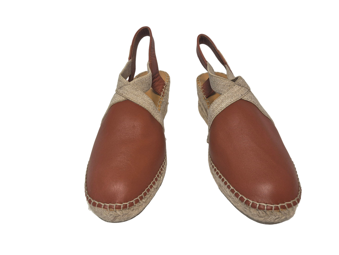 TONI PONS Tossa Leder Espadrilles Wedges, braun, Gr. 40