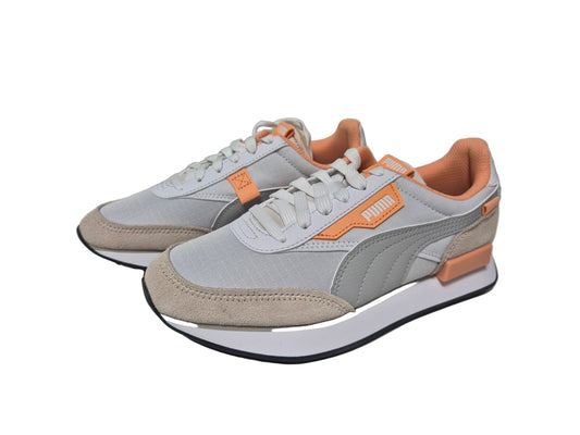 PUMA Future Rider Play On Sneaker weiß-grau-orange Gr. 36