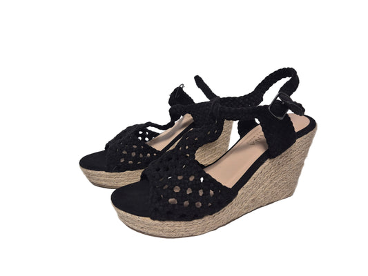 Lascana Sandaletten Keilabsatz, schwarz, Gr. 39