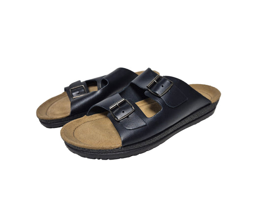 Rohde 1431 Leder Pantolett, dunkelblau, Gr. 42