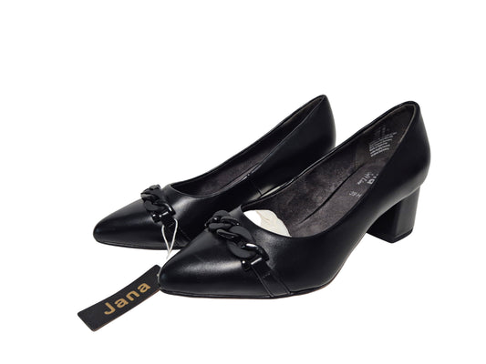Jana Court Sho Pumps, schwarz, Gr. 39