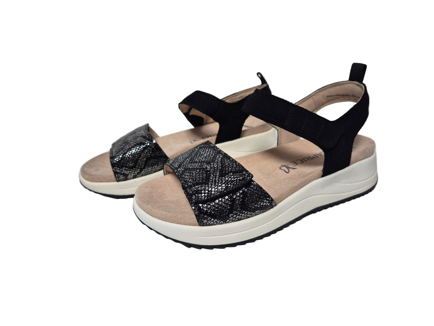 Caprice Keilsandalette, schwarz, Gr. 37