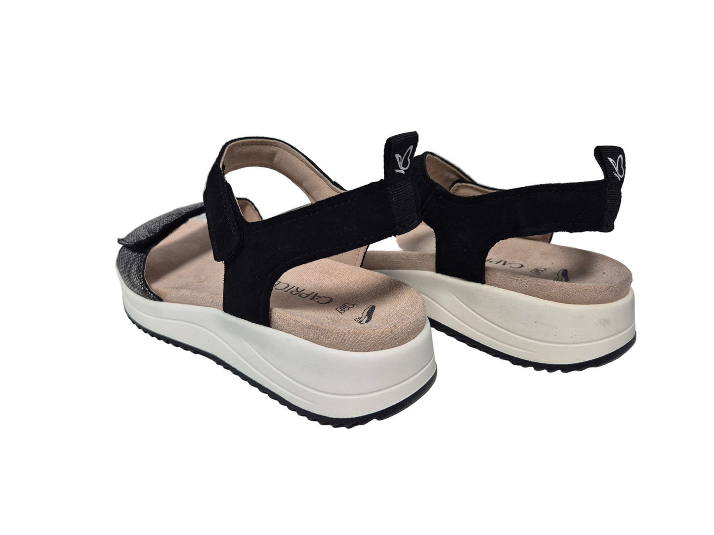 Caprice Keilsandalette, schwarz, Gr. 37