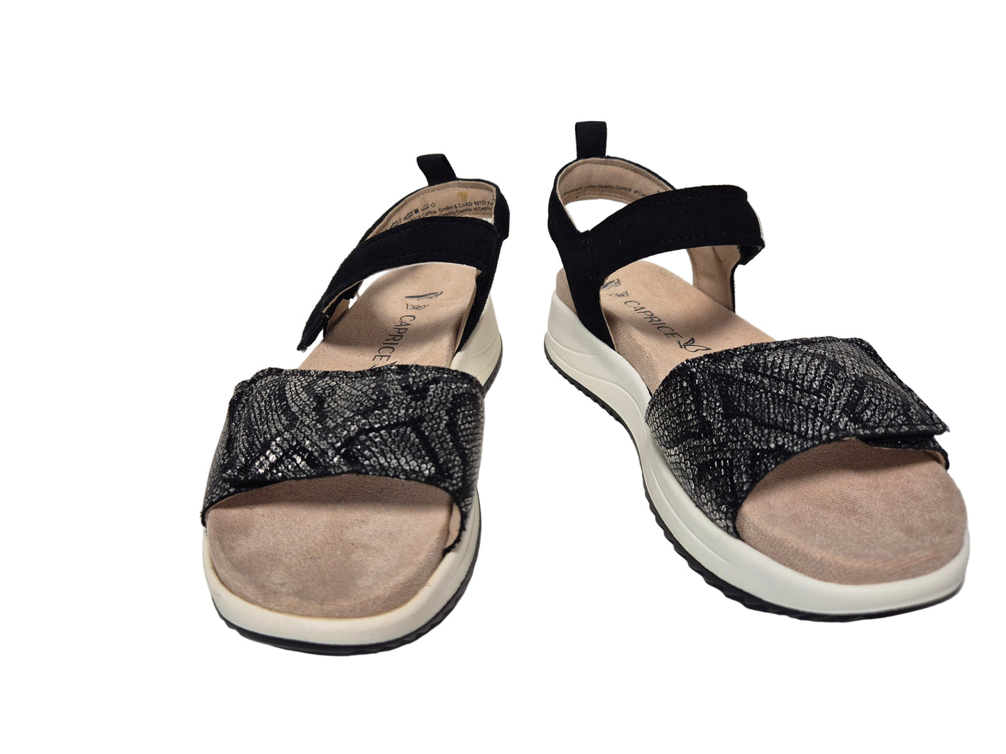 Caprice Keilsandalette, schwarz, Gr. 37