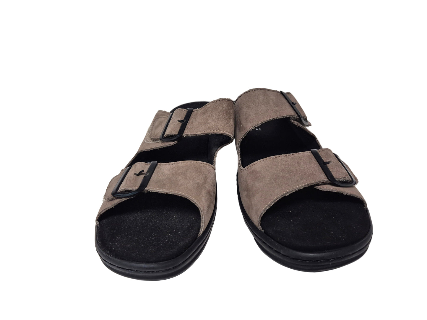 Fidelio Pantolette, beige-schwarz, Gr. 42