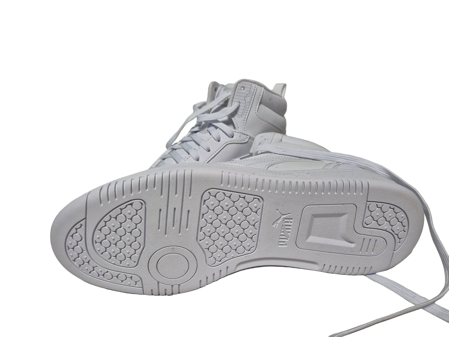 PUMA Rebound V6 MID JR Sneaker, Weiß, Gr. 38,5