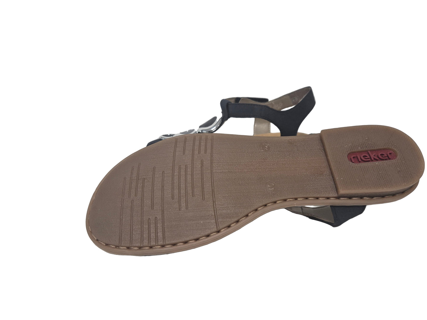 Rieker Riemchensandale, Nachtblau, Gr. 40