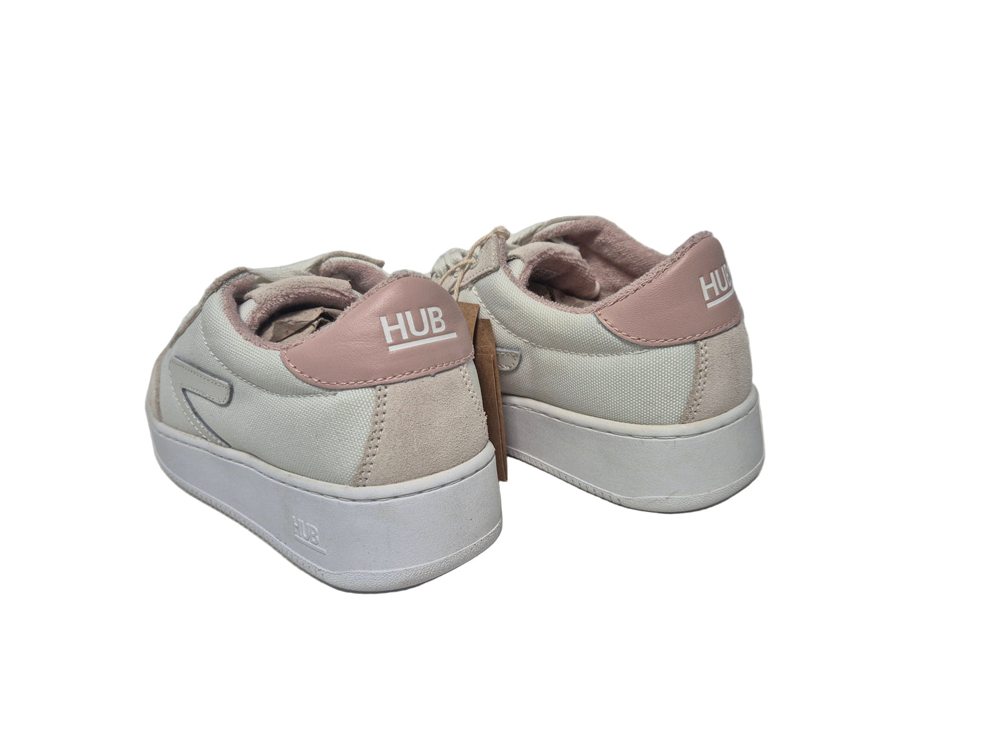 HUB Sneaker Baseline-W S34 Suede weiß-rose Gr. 38