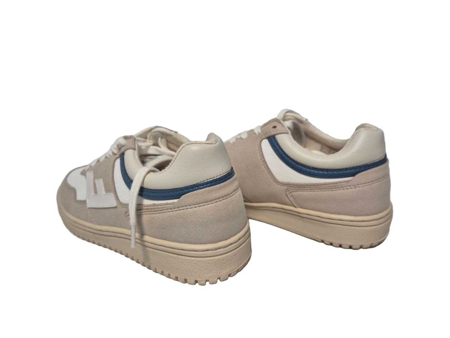 Flamingos Life Damen Sneaker Retro 90s, weiß-blau-beige, Gr. 37