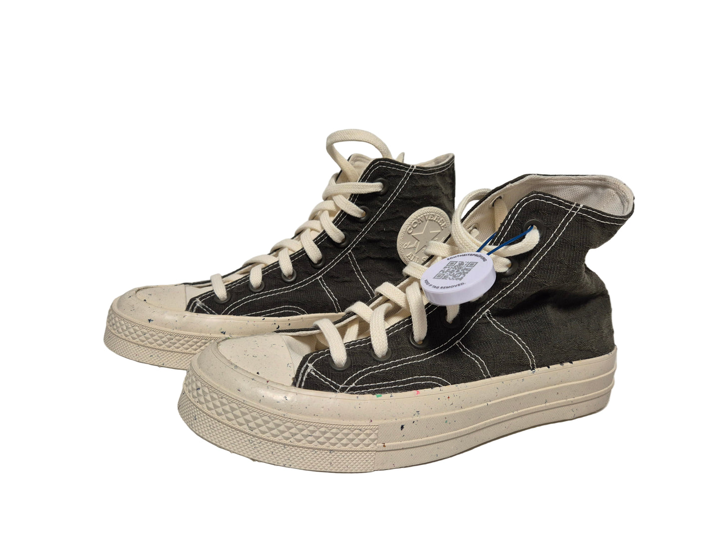 Converse Unisex Sneaker CHUCK 70 HI 571353C, weiß-grün-mix, Gr. 38