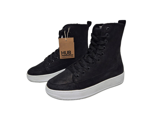 HUB Damen Sneaker high DAY N42, schwarz-weiß, Gr. 36