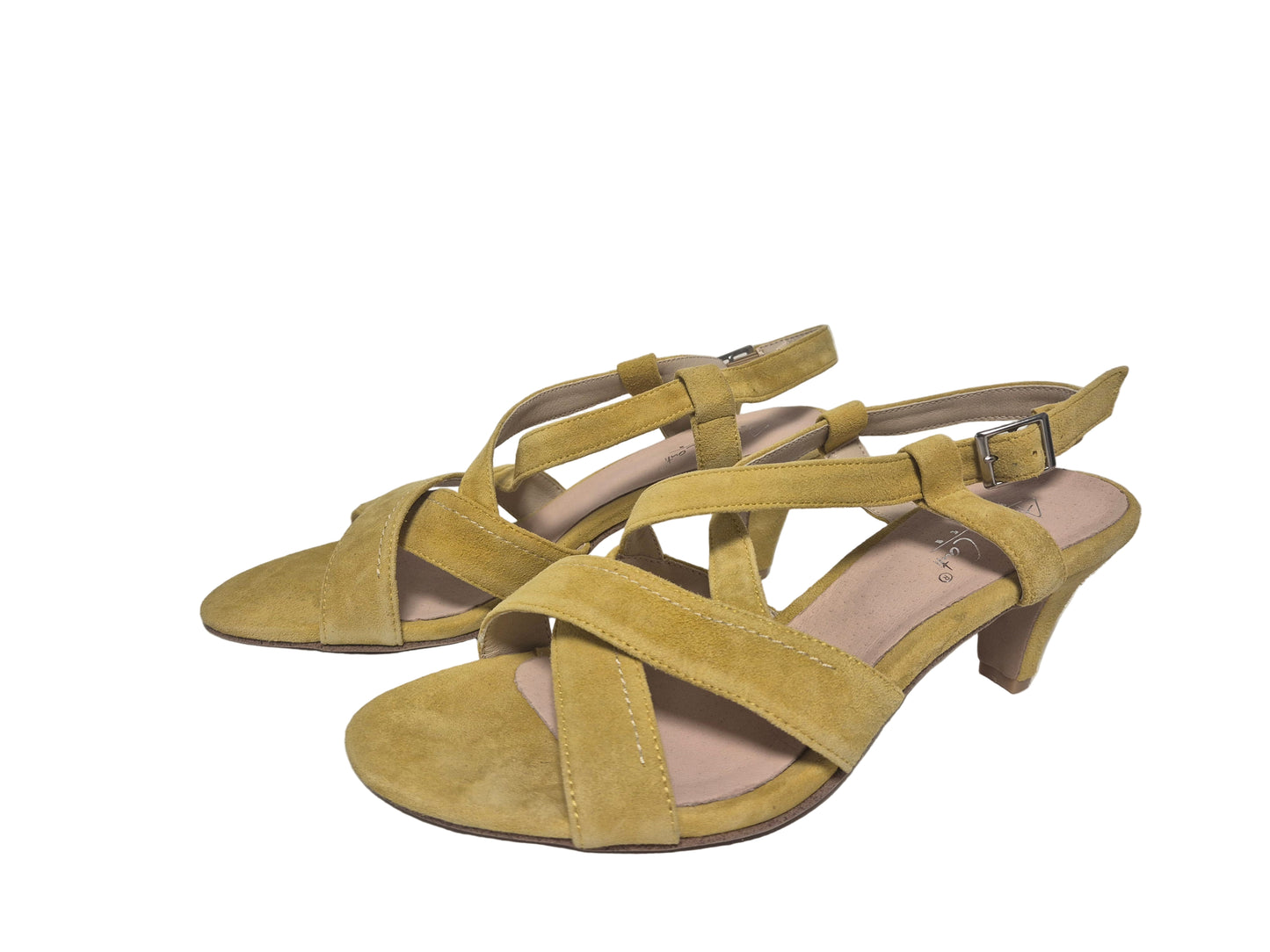 Andrea Conti Absatzschuhe Sandalette, gelb, Gr. 40